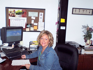 Patti hard at work
